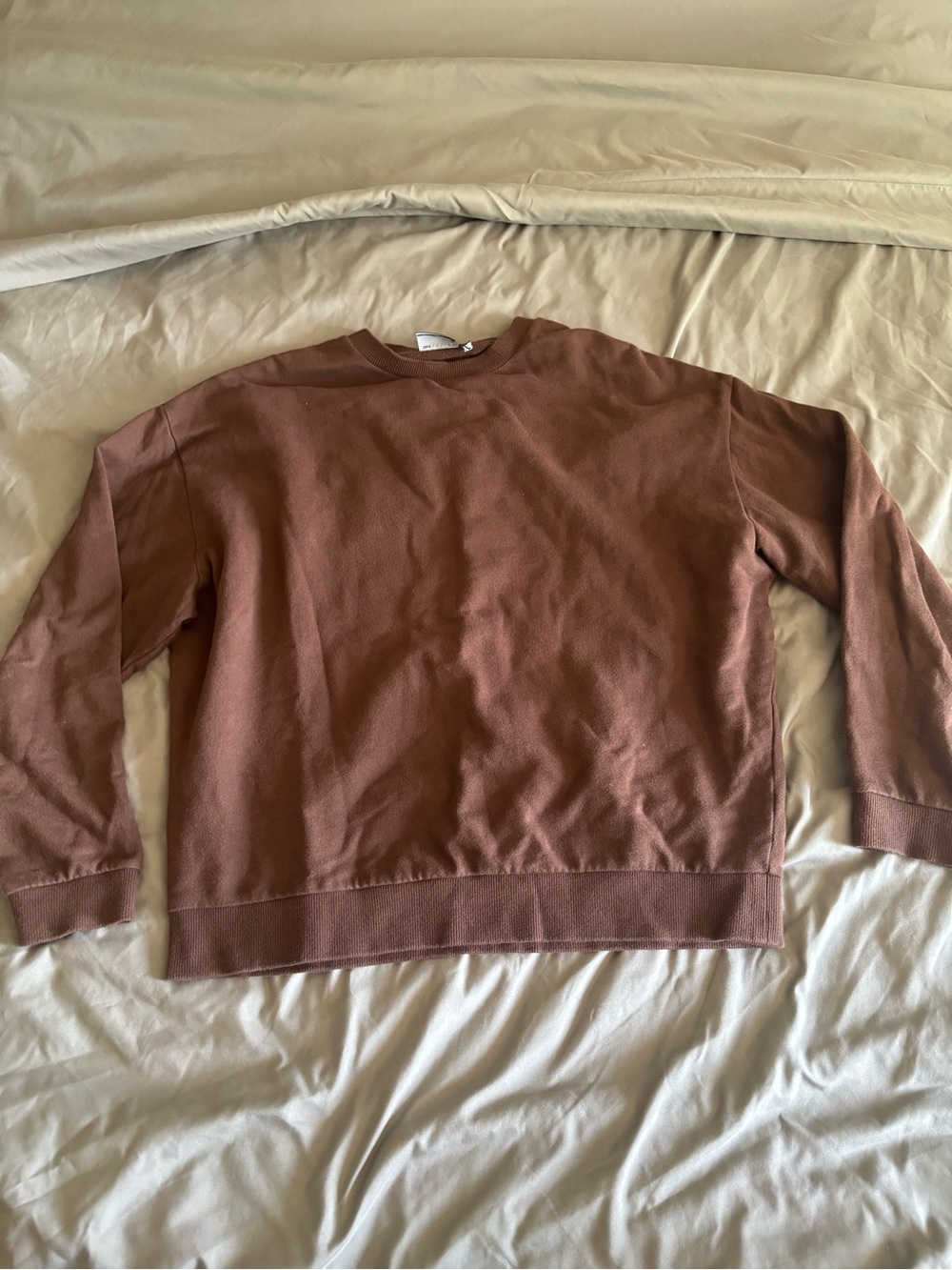 ASOS Men's Crewneck Sweater in Dusty Brown